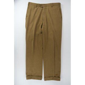 Scott James Pants Mens 36x31 Brown Chino Slim Fit 5 Pocket Performance Straight